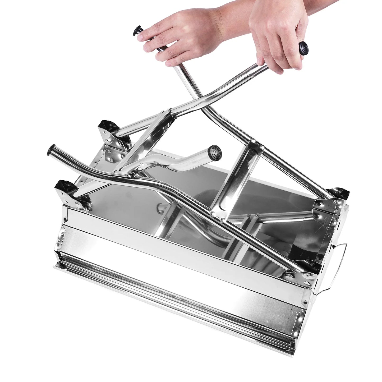NONED Portable Stainless Steel Barbecue Grill With Stand For Camping