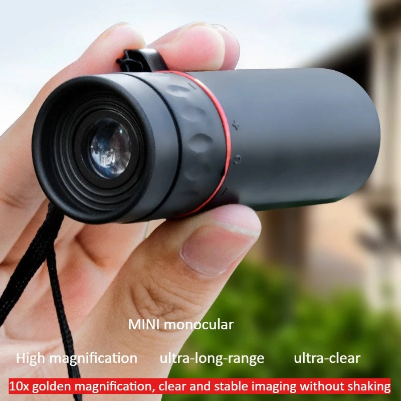 8x Compact Monocular Telescope For Travel And Bird Watching