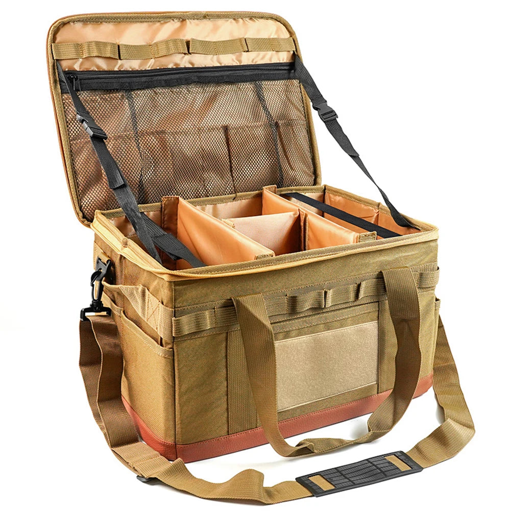 VKTECH Camping Utensil Organizer Collapsible Storage Case