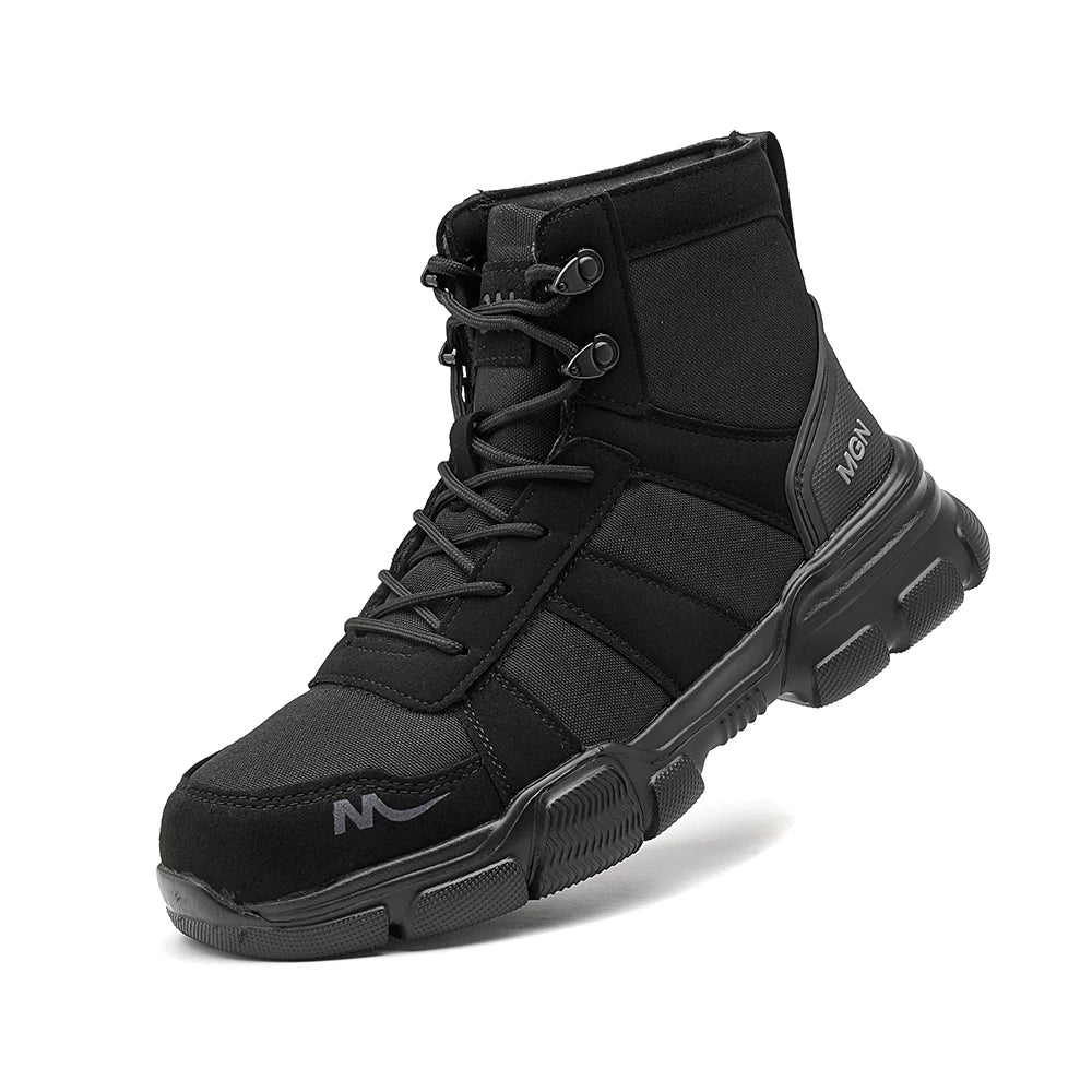 Men's Steel Toe Safety Boots Slip Resistant Lace Up