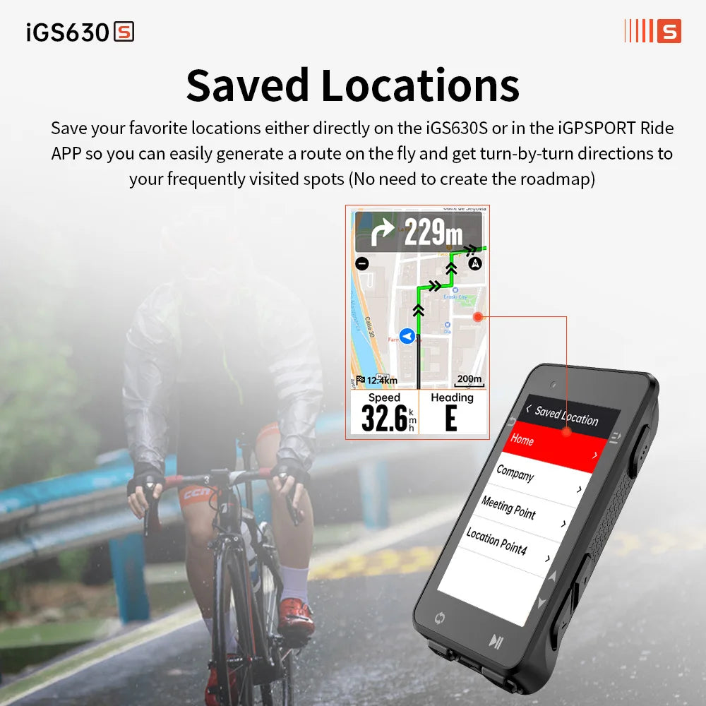 iGPSPORT iGS630S Cycling Computer With GPS Navigation