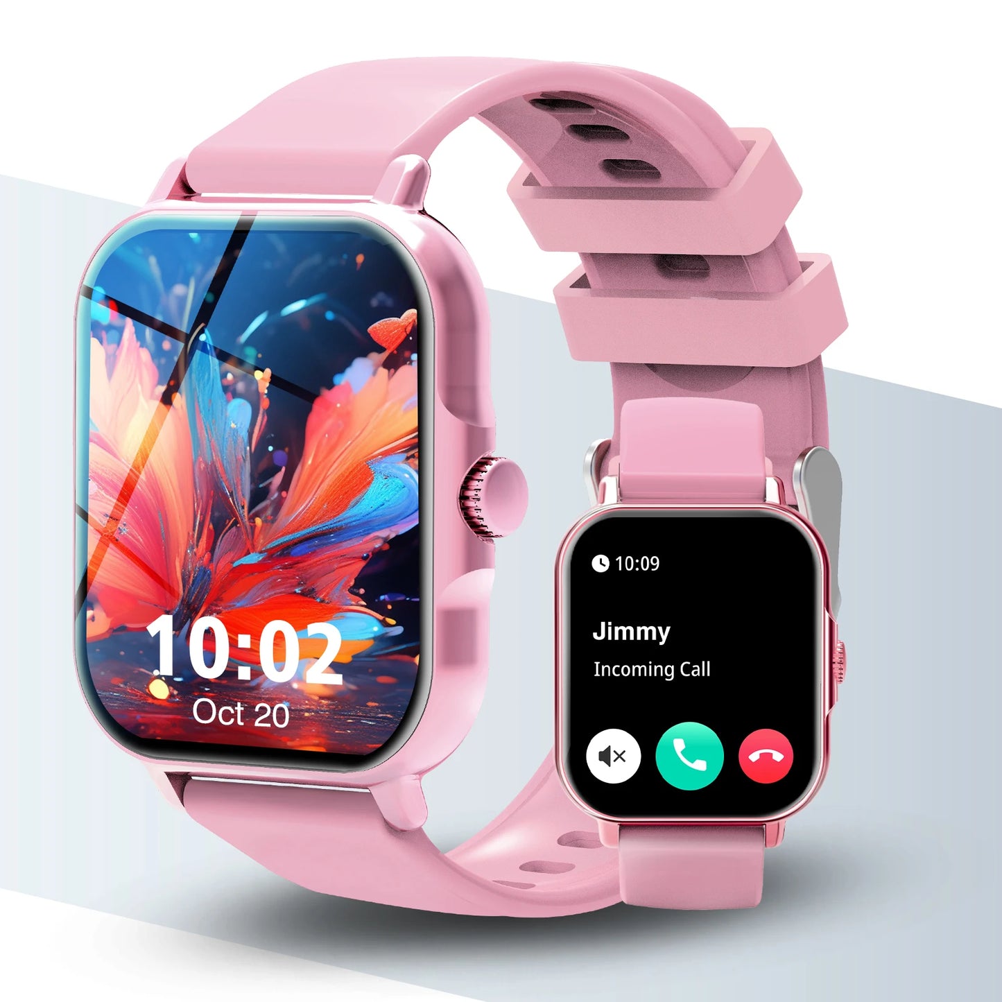 Odelettevcy Smart Watch With Wireless Calling And Weather Forecast