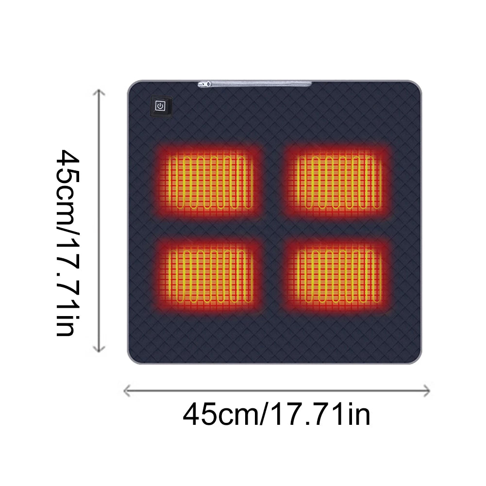ALLOYSEED Heated Camping Chair With USB Mat And Temperature Settings