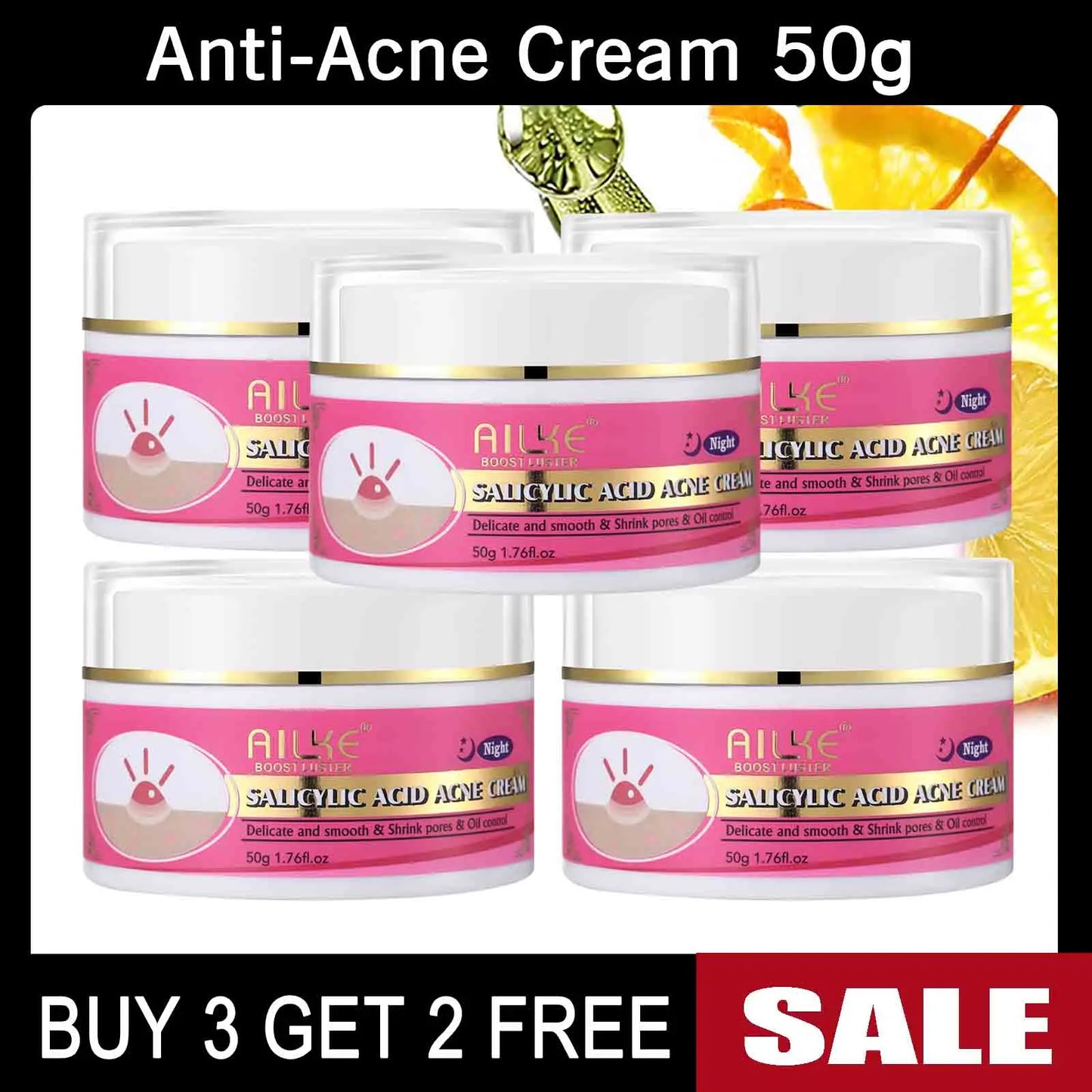 AILKE Natural Skin Brightening Set For Dark Spots Acne Moisturizing