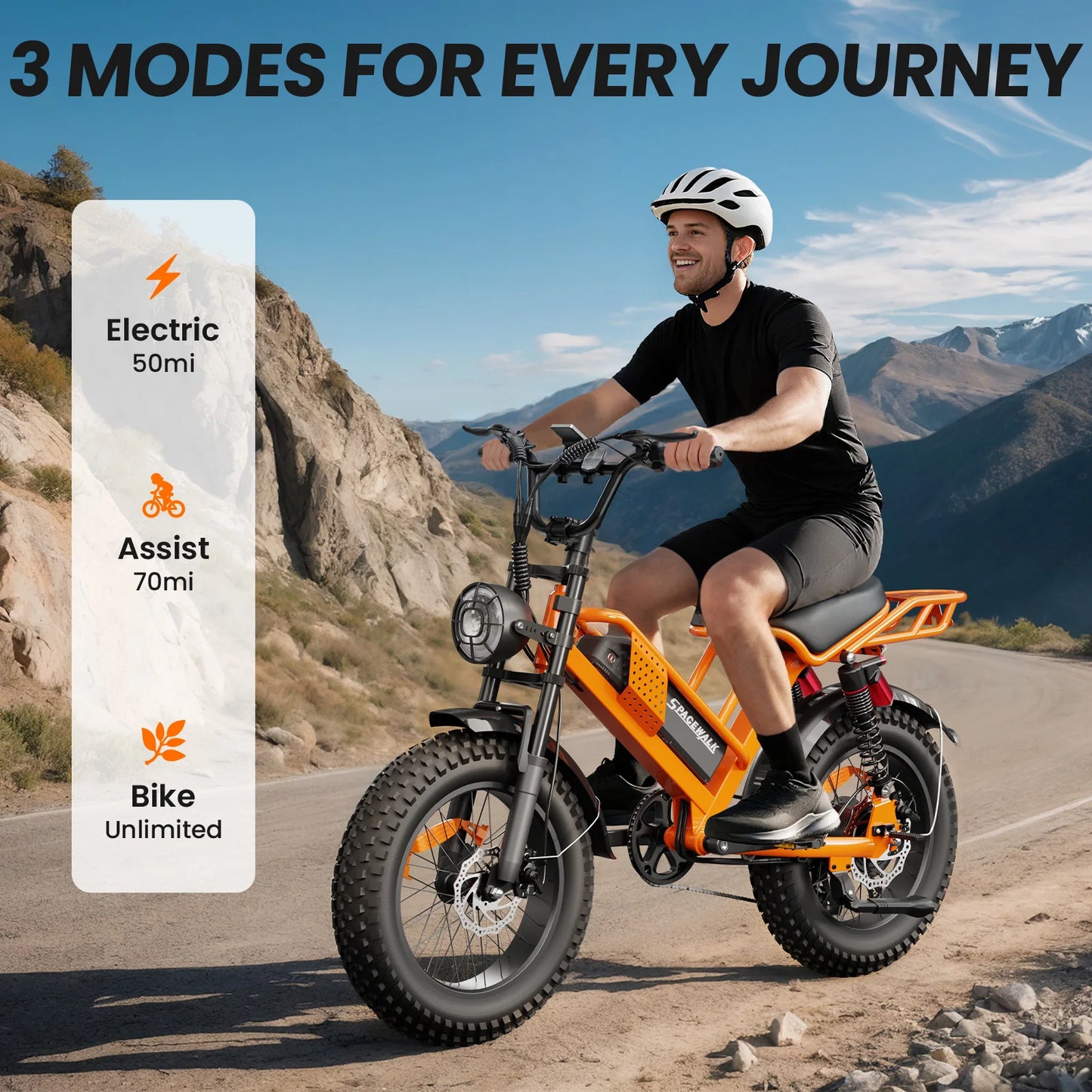 EILLEO SPACEWALK M7 Electric Bike For Teens 750W Peak Motor