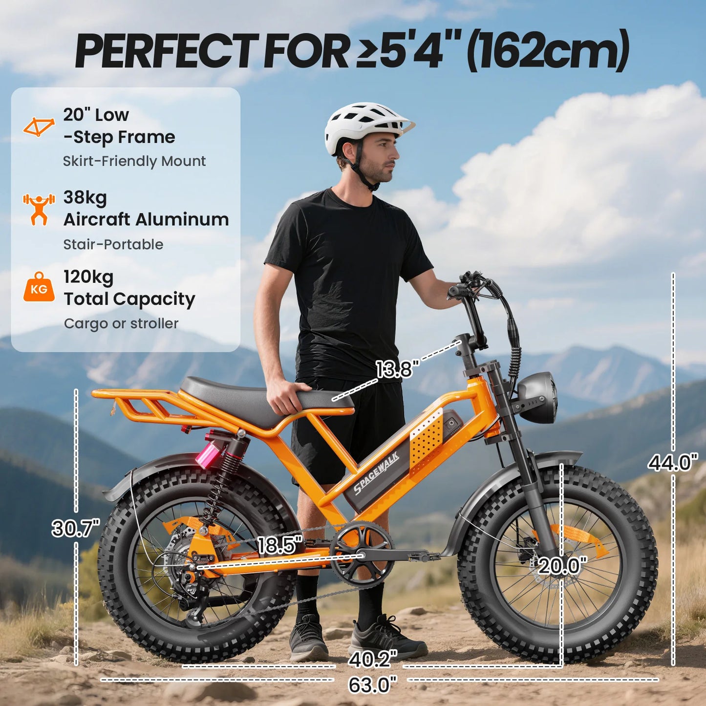 EILLEO SPACEWALK M7 Electric Bike For Teens 750W Peak Motor