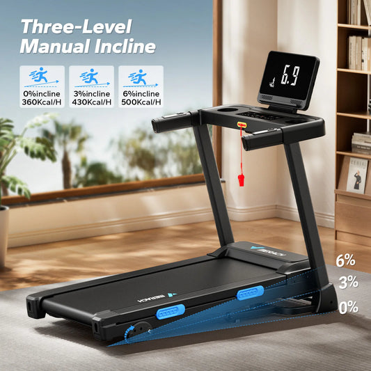 MERACH Foldable Treadmill T12 Incline Heart Rate Monitoring