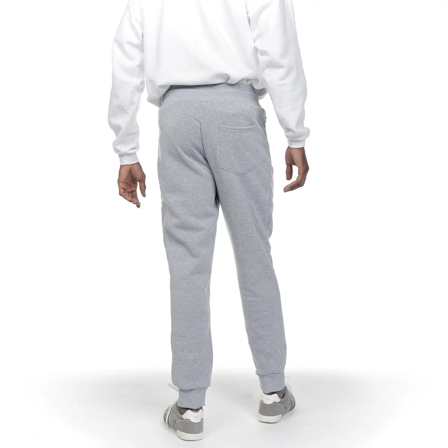 Men's Fleece Lined Slim Fit Tech Joggers With Zipper Pockets