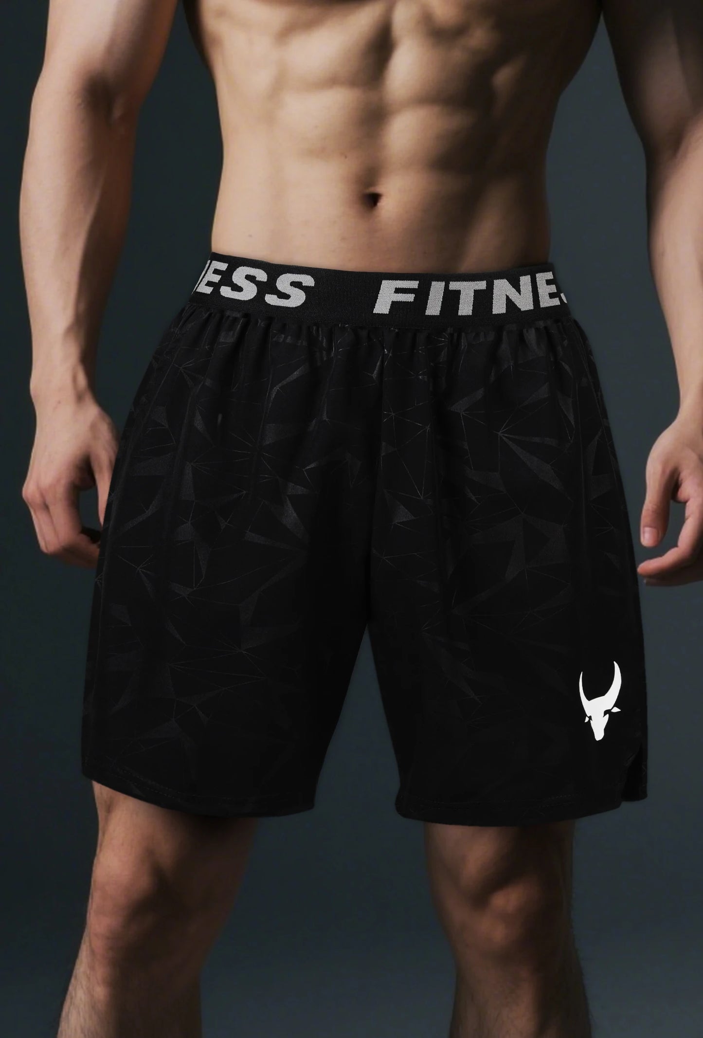 NONECN Quick-Dry Breathable Athletic Shorts With Elastic Waistband For Men