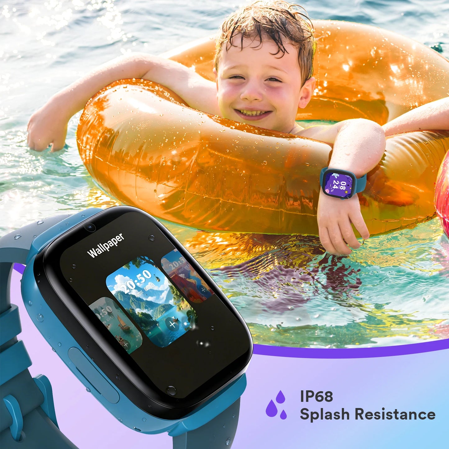 EIOTMART 4G Kids Smart Watch GPS Two Way Call SOS