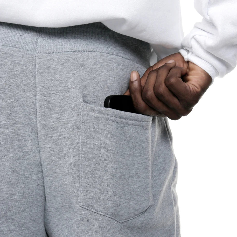 Men's Fleece Lined Slim Fit Tech Joggers With Zipper Pockets