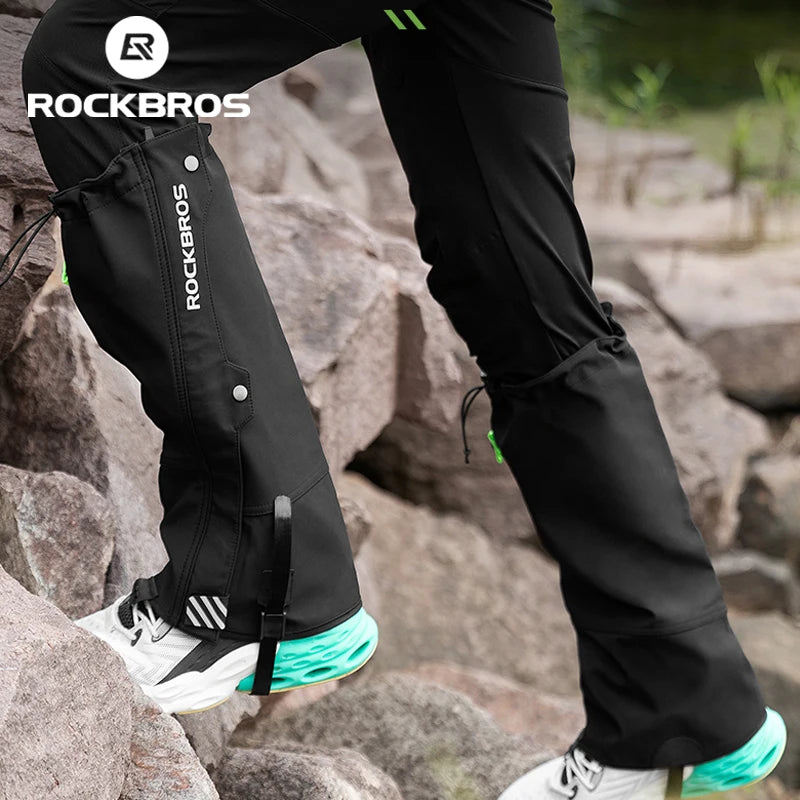 ROCKBROS Waterproof Gaiters For Hiking Climbing And Skiing