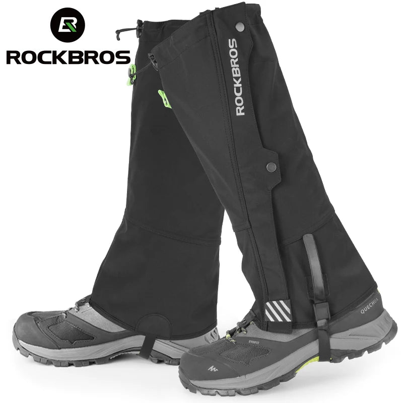 ROCKBROS Waterproof Gaiters For Hiking Climbing And Skiing