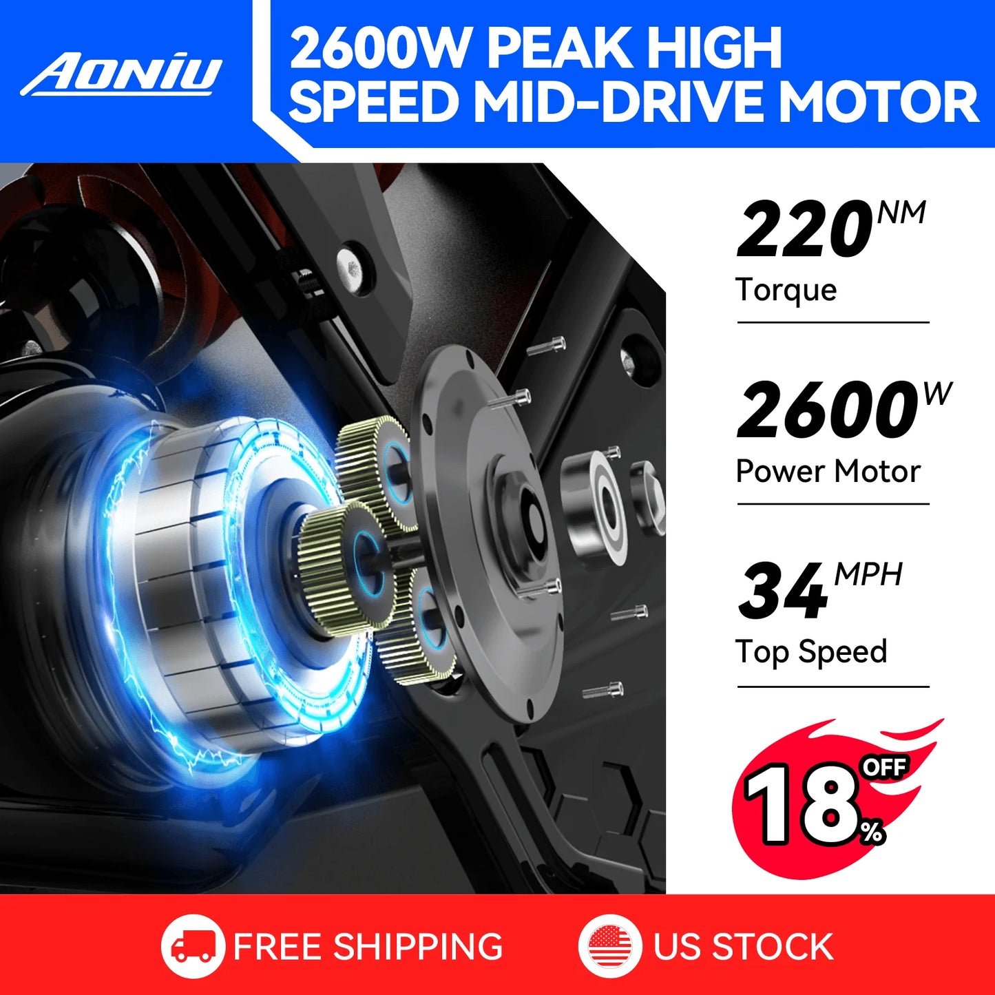 AONIUF B5 Electric Dirt Bike For Kids Teens Offroad Ready