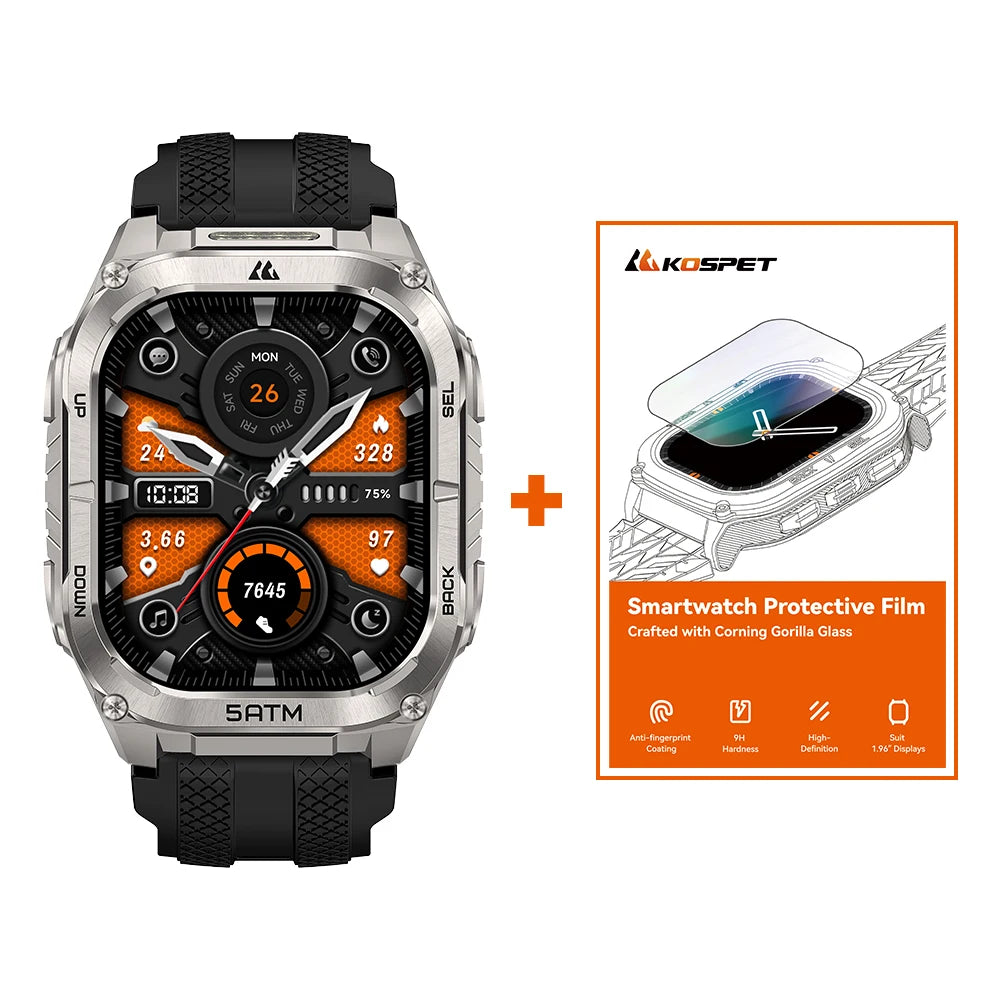 Kospet Tank M4C MilitaryGrade Rugged Smartwatch With GPS Flashlight