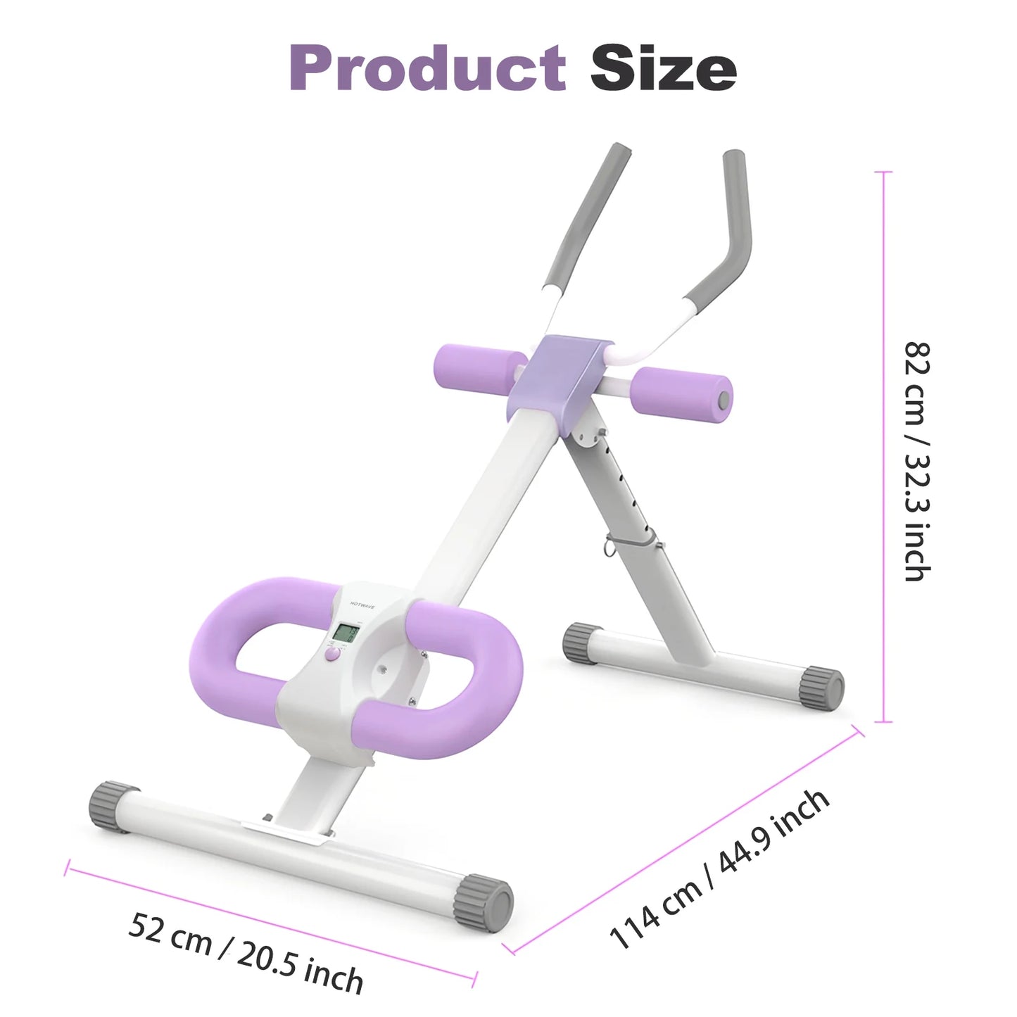 Abdominal Crunch Machine Foldable AB Workout With Resistance Bands