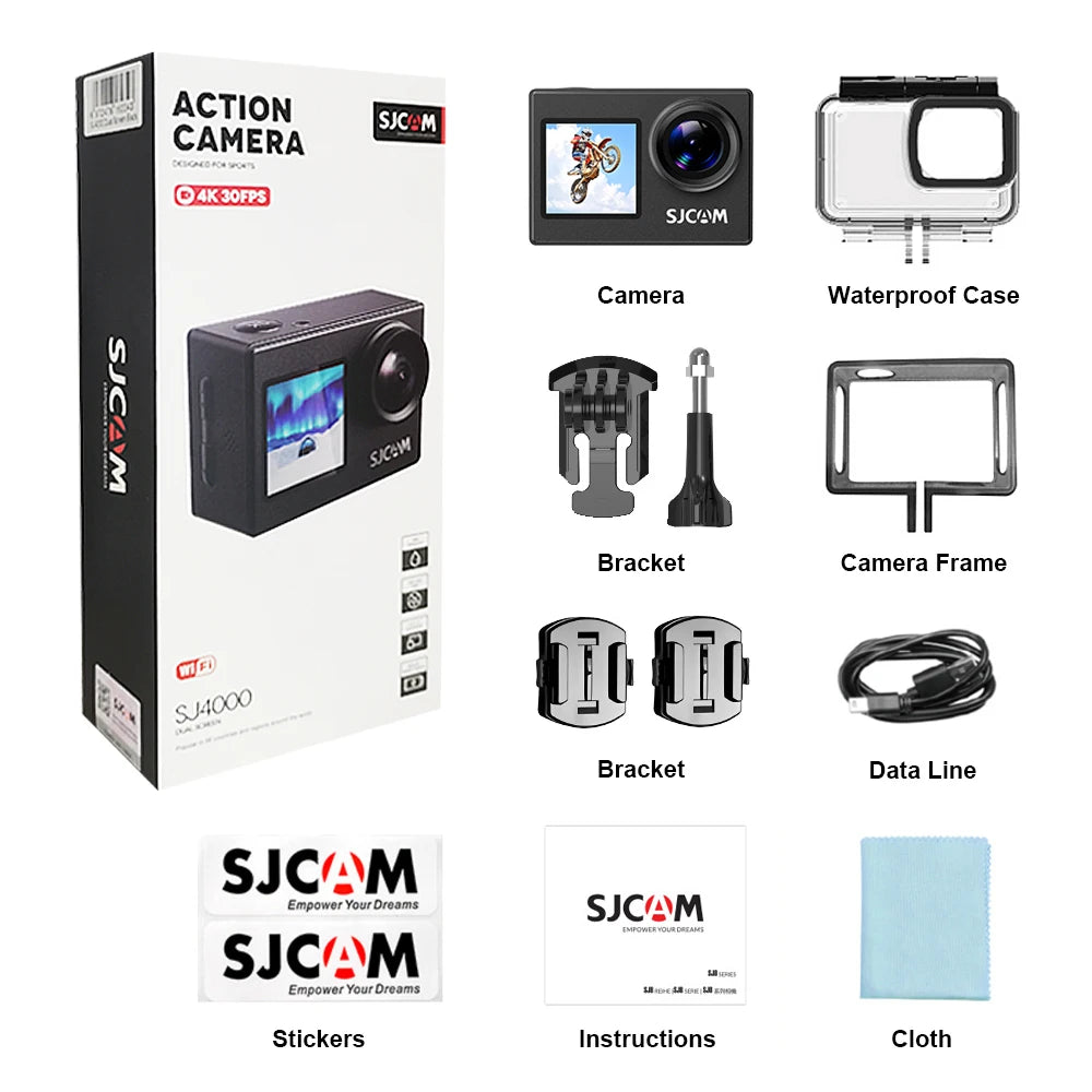 SJCAM SJ4000 Dual Screen 4K Action Camera With WiFi