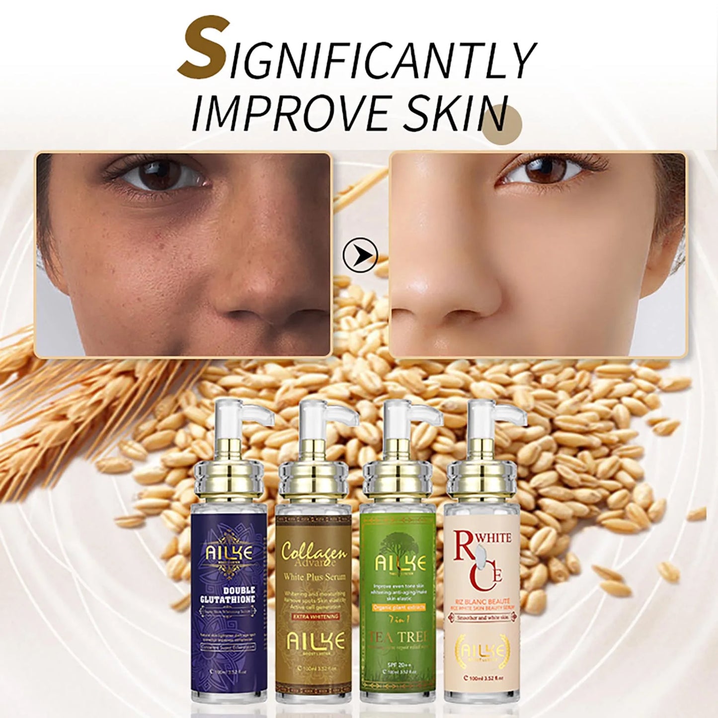 AILKE Hydrating Brightening Serum For Dark Spots And Wrinkles
