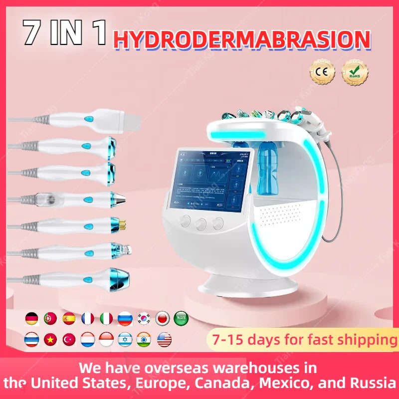 MYOSLIM 7-In-1 Hydro Dermabrasion Facial Machine Pro