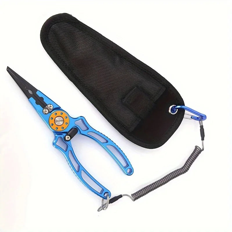 Aviation Aluminum Multi-Functional Fishing Pliers With Line Cutting
