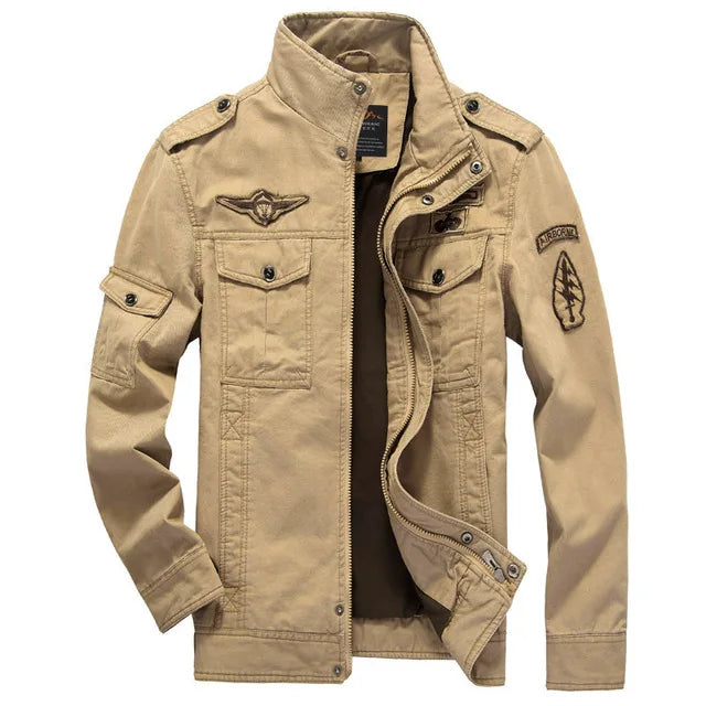 New 2023 Casual Army Military Jacket Men Plus Size M-6XL Jaqueta masculina Air force one Spring & Autumn Cargo Mens Jackets Coat