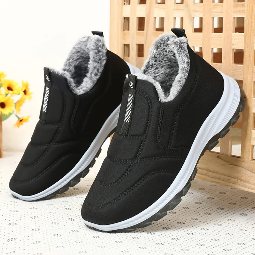 Warm Winter Walking Shoes for Men with Non Slip Comfort