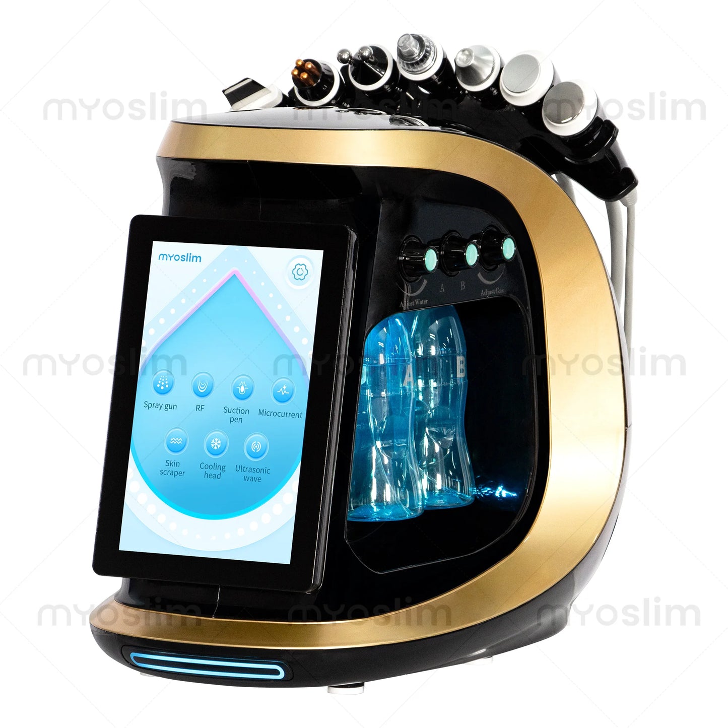 MYOSLIM Hydra Dermabrasion 7 In 1 Oxygen Aqua Peeling System
