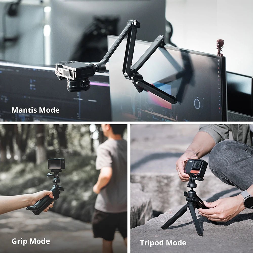 PGYTECH Mantispod Z Hand Grip For GoPro Hero 12 11 Insta360 DJI Osmo Action