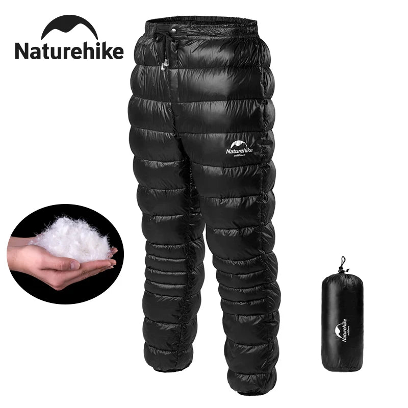 Naturehike Duck Down Pants for Man&Woman 750FP Warm Trousers Outdoor Hking Windproof Waterproof Down Trousers for Winter