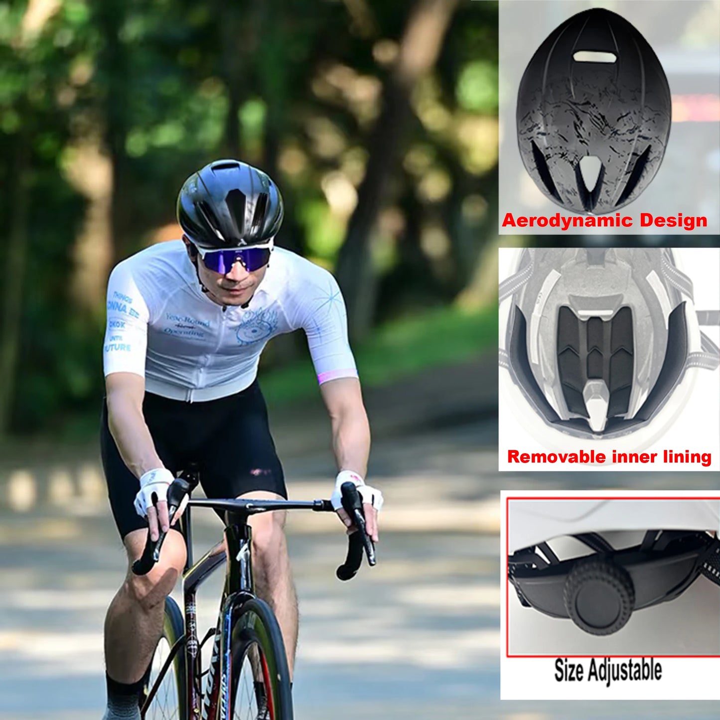 ARTOROO Ultralight Road Bike Helmet For Men Women Adjustable
