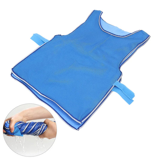 Outdoor Cooling Vest Lightweight Summer Ice Cold Vest Adjustable Sleeveless Ice Sports Clothes for Men Women Cycling Running