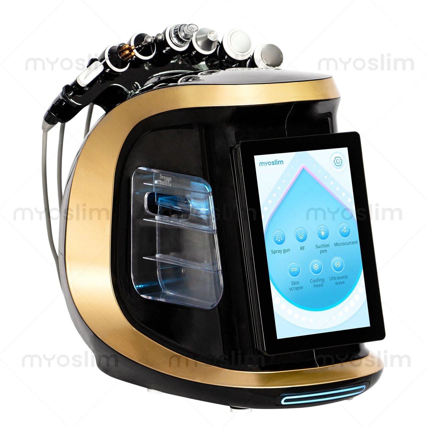 MYOSLIM Hydra Dermabrasion 7 In 1 Oxygen Aqua Peeling System