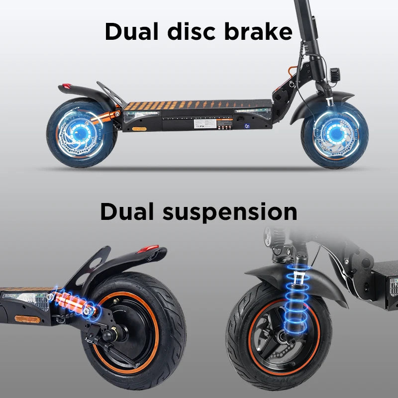 WILDSTRIDE T4PRO Electric Scooter 900W Peak Motor Range 28-33 Miles