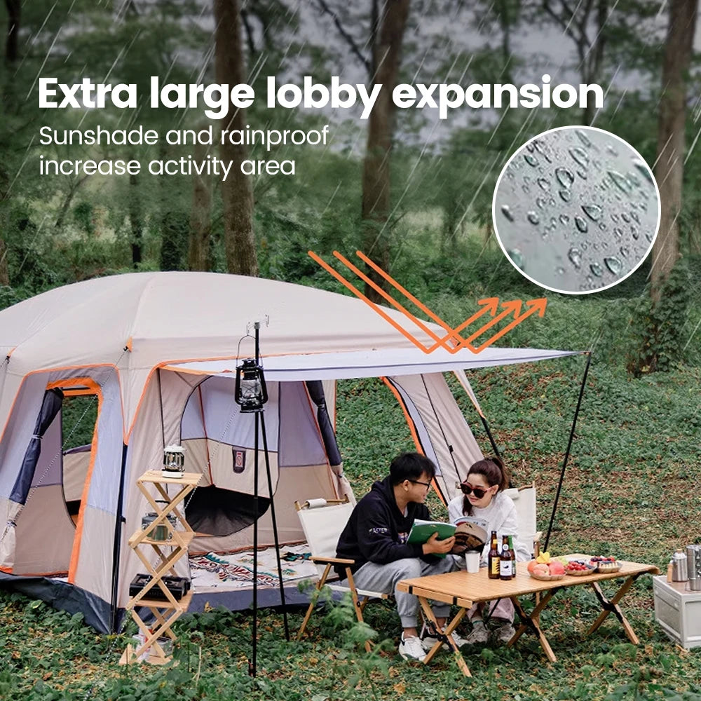 Sonuto Family Tent Windproof Sun Protection Mosquito Net Instant Setup