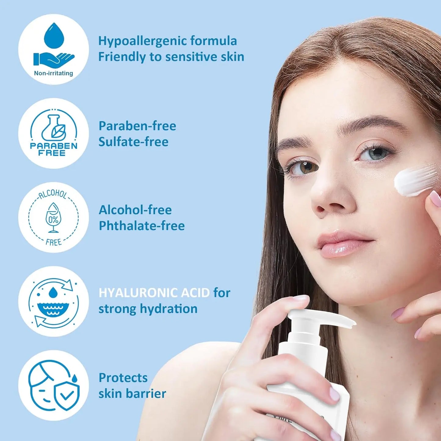 YMEYFAN 5-In-1 Hyaluronic Acid Skin Care Set Premium