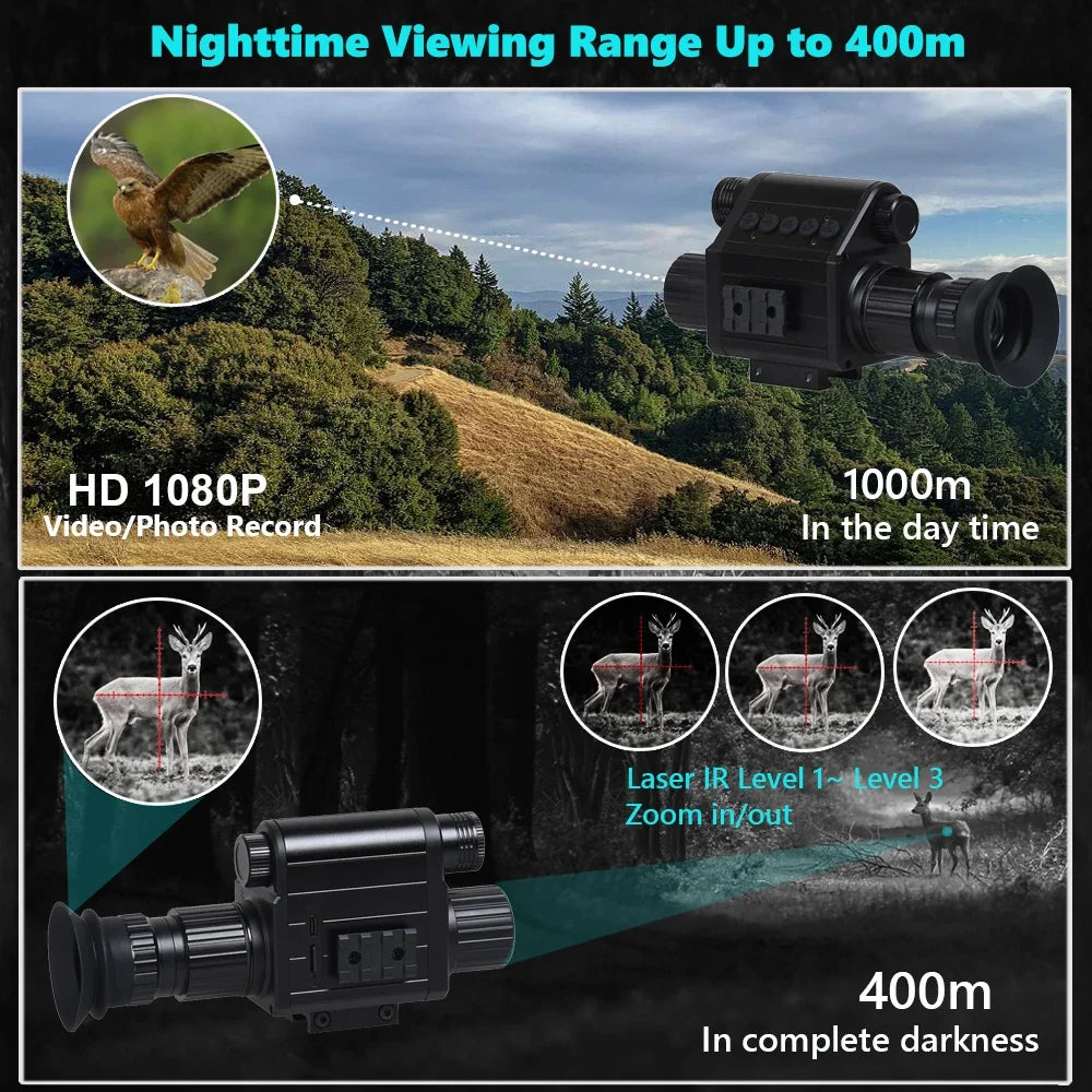 Tensdarcam Megaorei Digital Night Vision Monocular 1080P