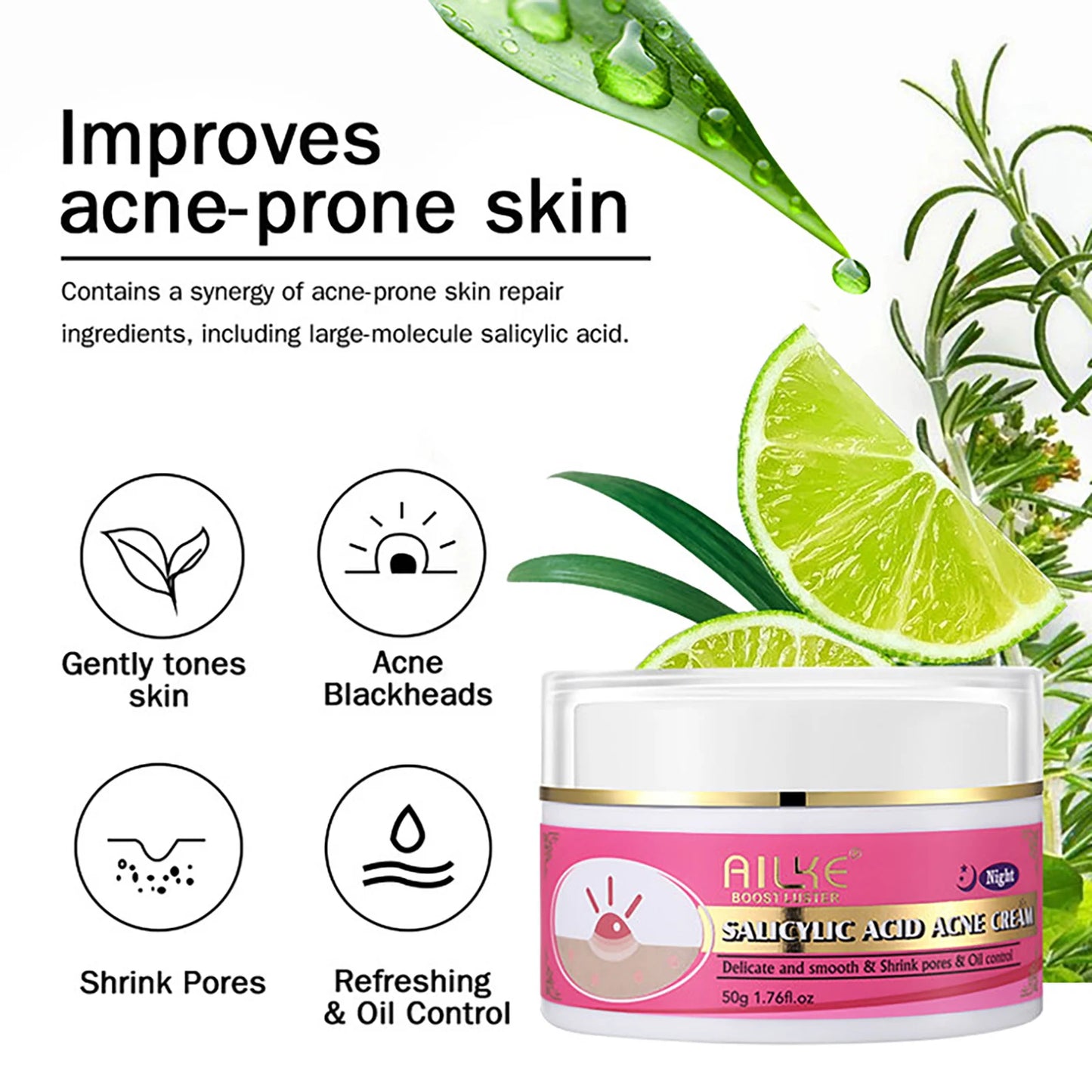 AILKE Natural Skin Brightening Set For Dark Spots Acne Moisturizing