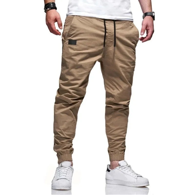 Men's Casual Sports Pants, Male Sweatpants, Jogger Cargo Harem, Pencil Trousers, Multi-pocket Sweatwear, New