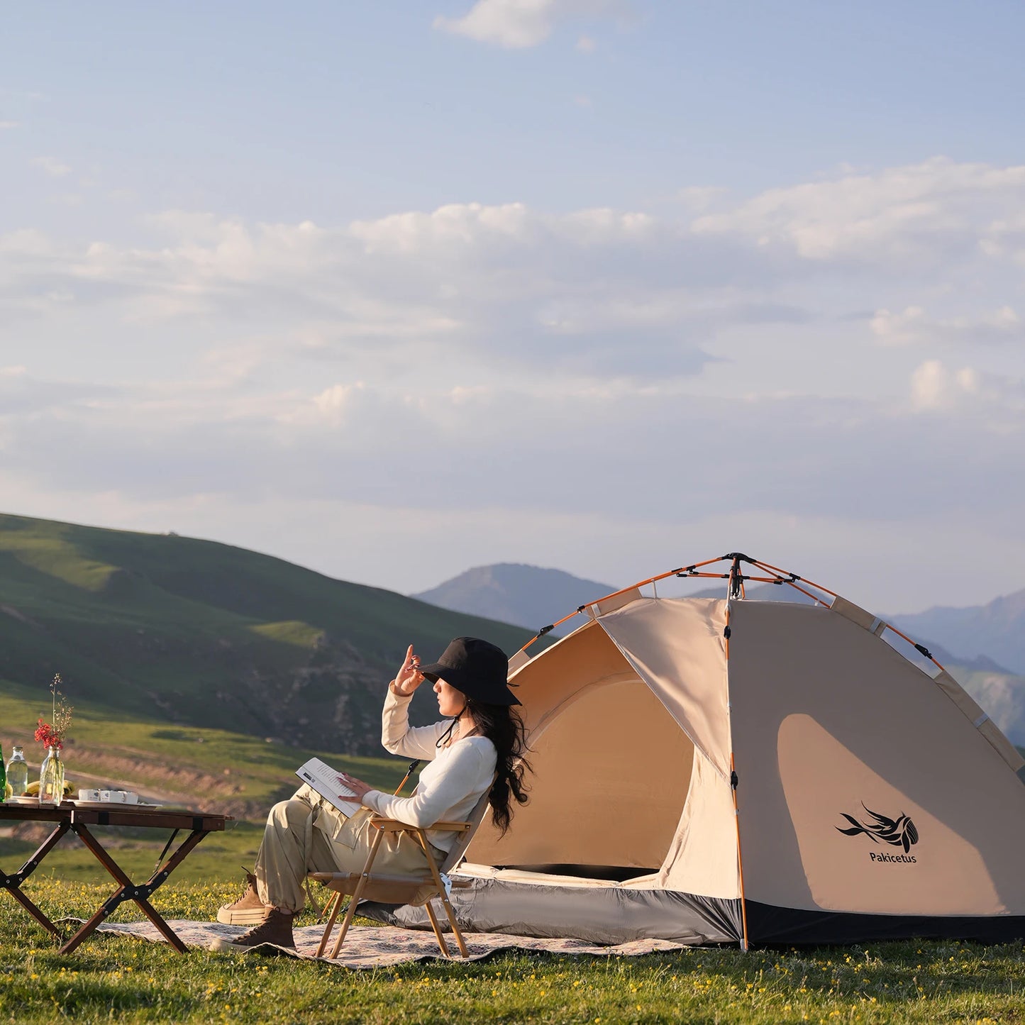 Pakicetus Windproof Lightweight Family Camping Tent With Easy Setup