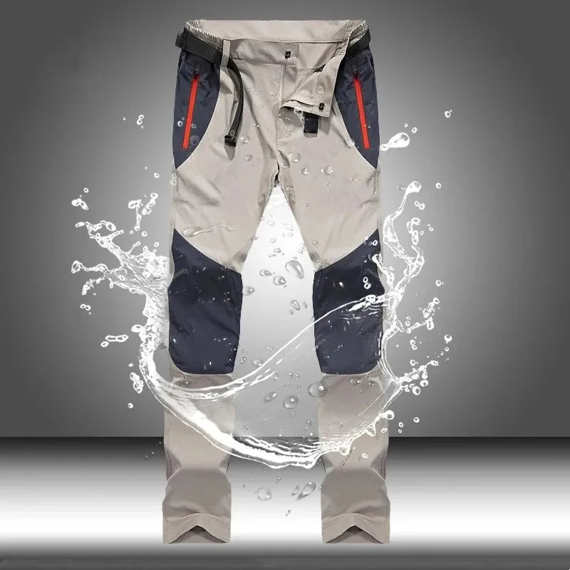 Tactical Waterproof Cargo Pants Men Spring Summer Quick Dry Long Trousers Outdoor Sports Trekking Camping Fishing Pants 4XL