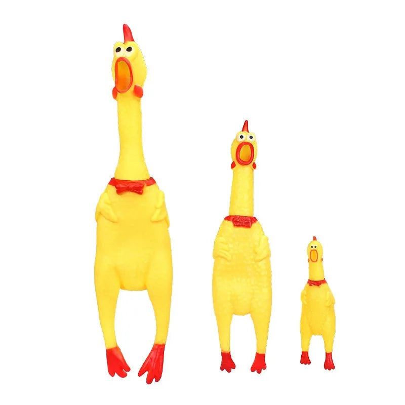 DKSTINYE Squeaky Screaming Chicken Pet Toy For Dogs