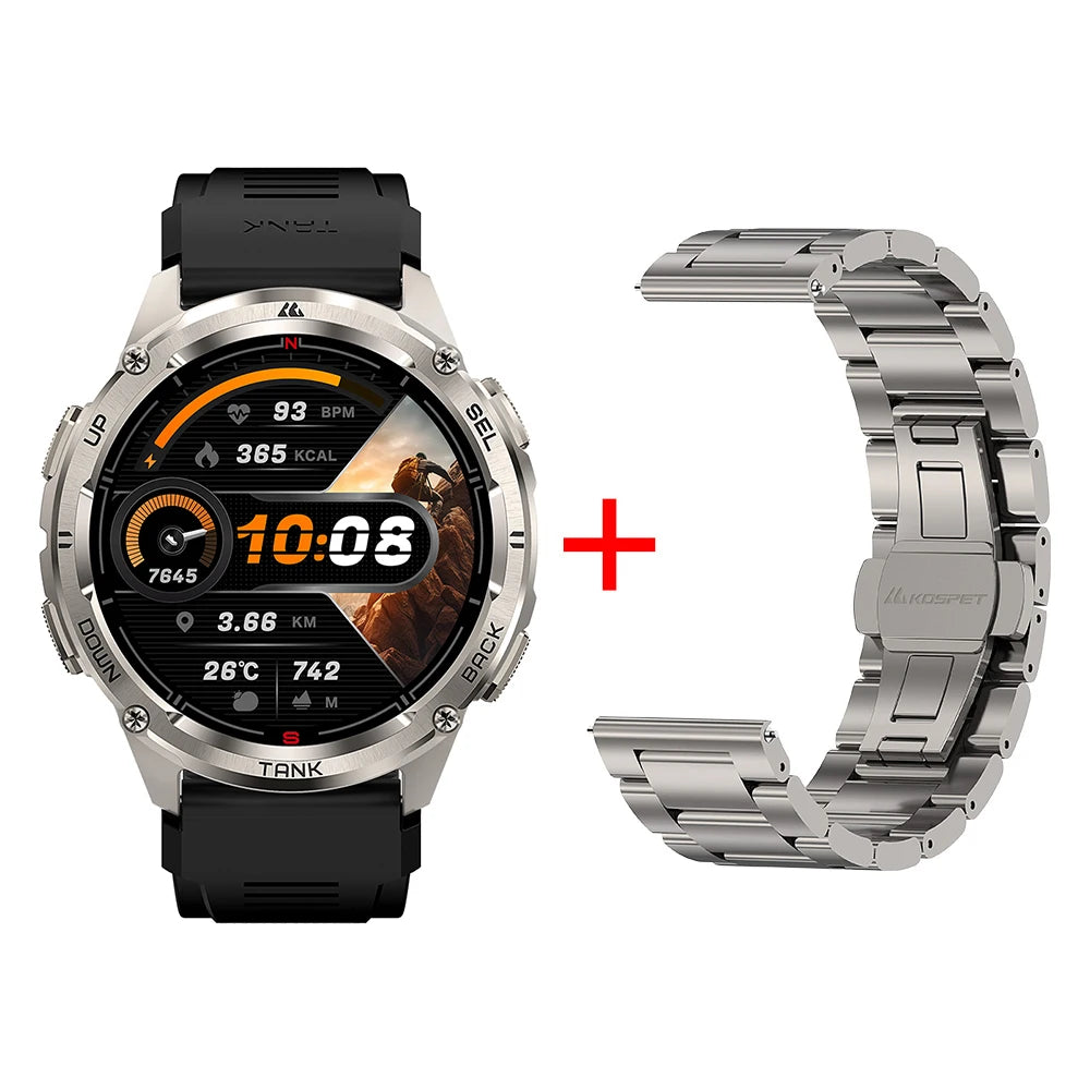 KOSPET Tank T3 Ultra 2 GPS Smartwatch With Bluetooth Call