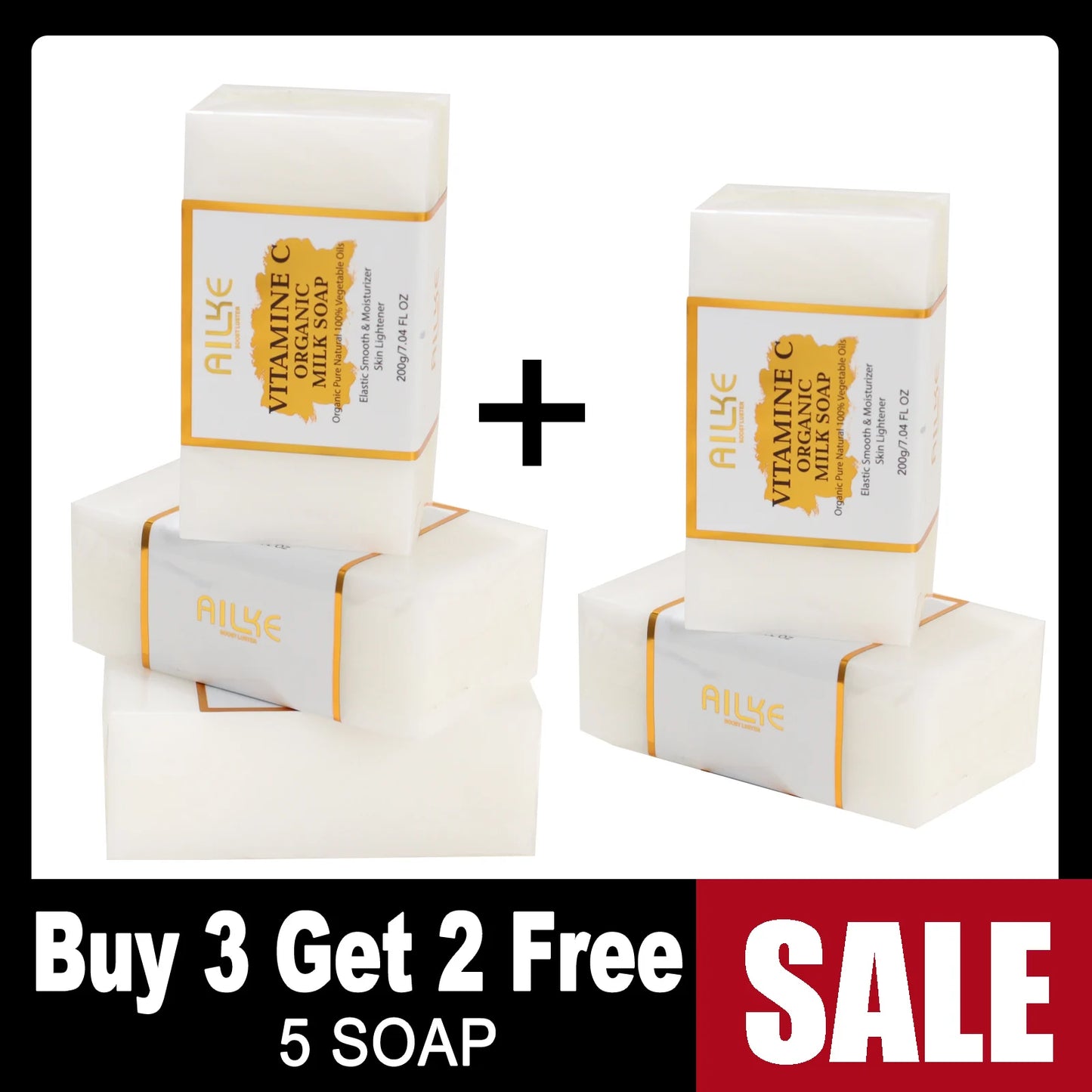 AILKE Vitamin C Skin Care Set With Brightening Soap
