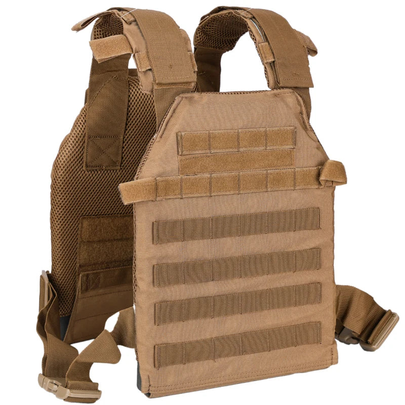 NONECN Military Tactical Vest Molle Plate Carrier Outdoor Training Gear