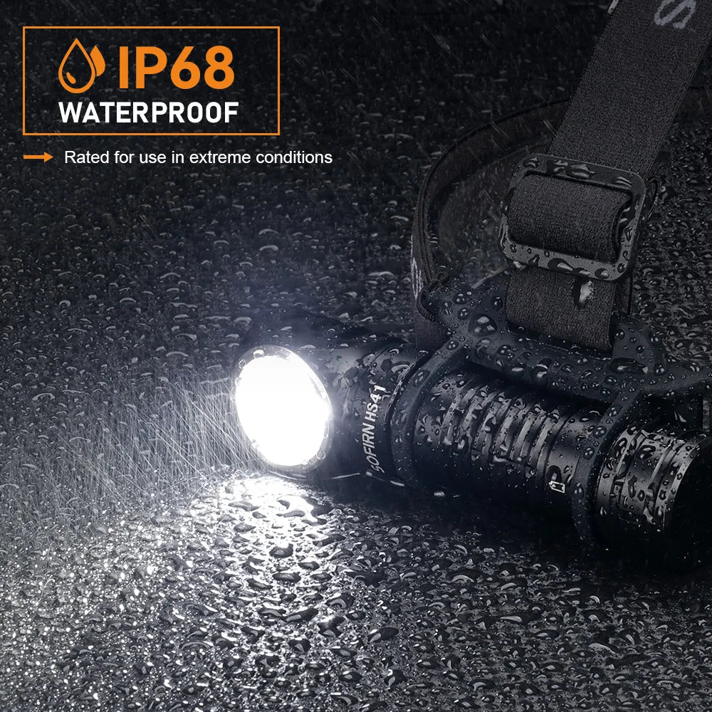 Sofirn HS41 Headlamp 4000 Lumen USB C Rechargeable SST20