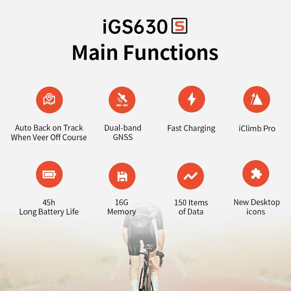 iGPSPORT iGS630S Cycling Computer With GPS Navigation