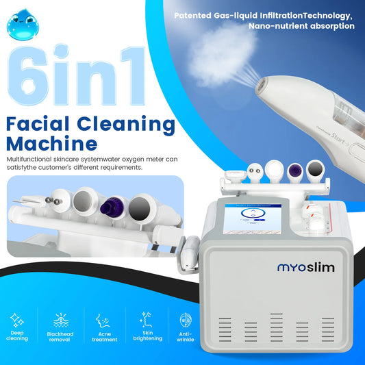 TAIXL 6 In 1 Hydro Microdermabrasion Facial Machine With Oxygen Jet