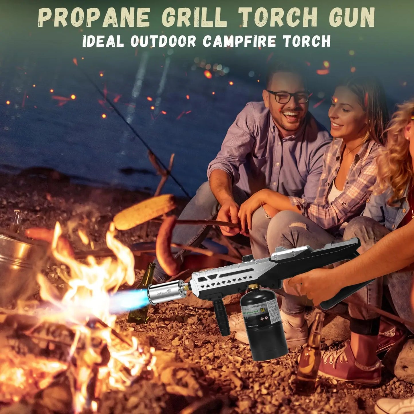 Propane Grill Torch for Barbecue and Campfire Adjustable