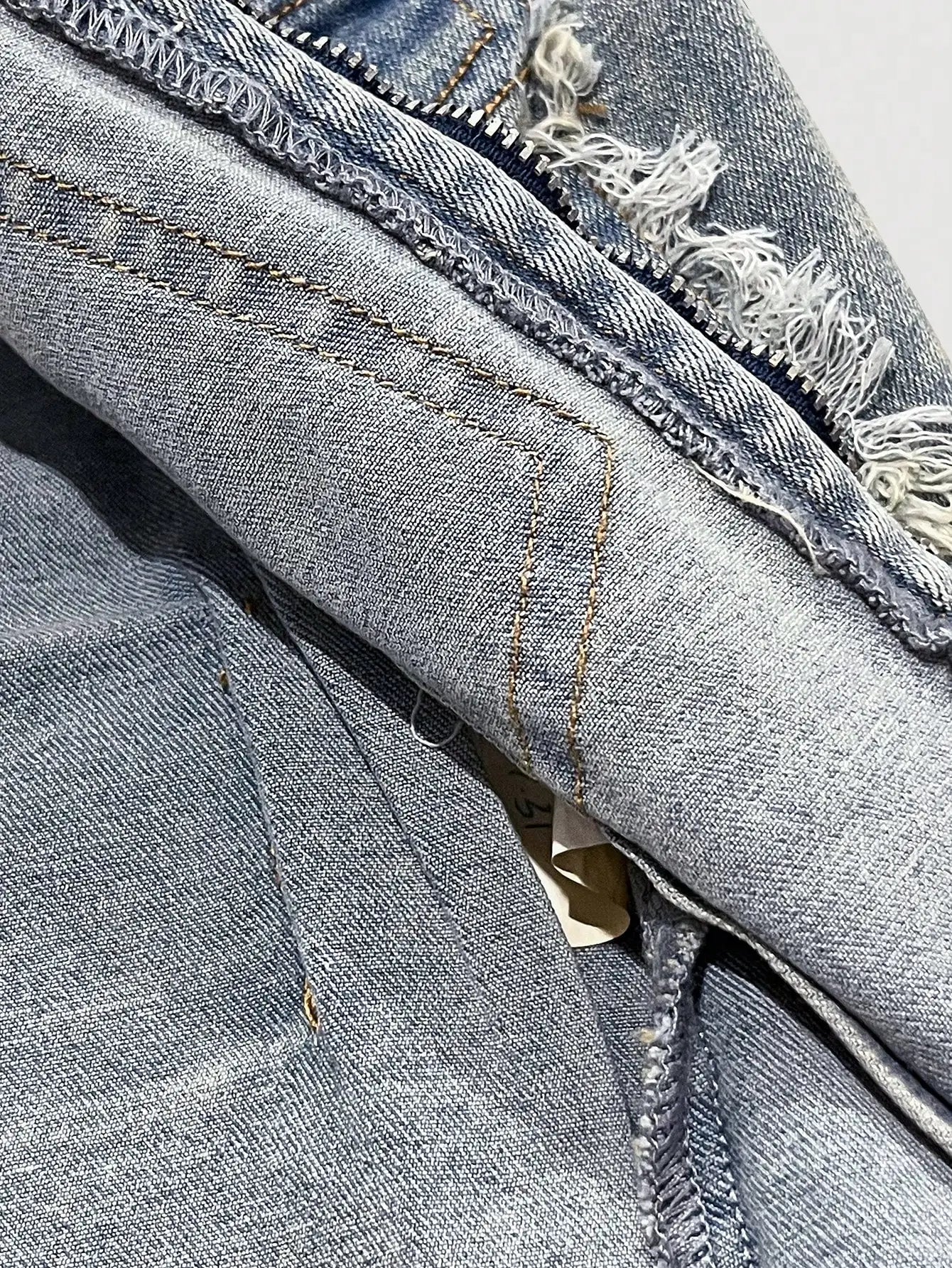 Women's Casual Frayed Denim Jacket For Spring Autumn