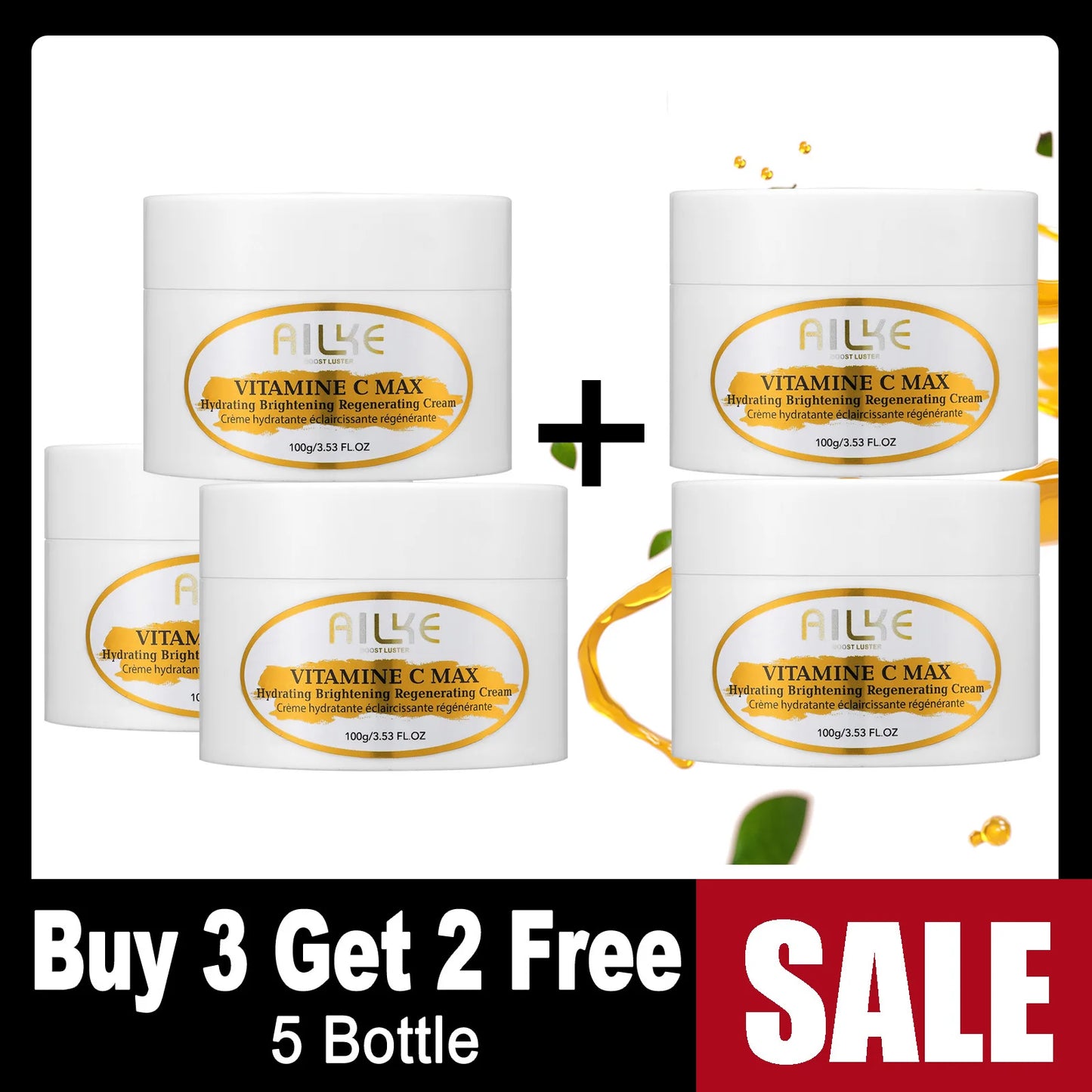 AILKE Vitamin C Skin Care Set With Brightening Soap